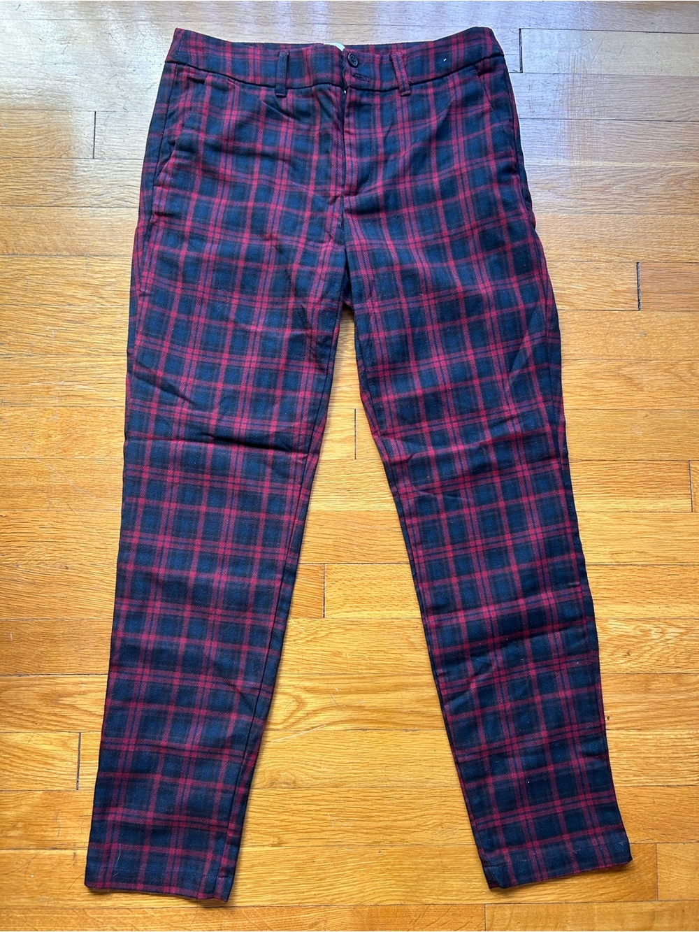 H&M Tartan Plaid Pants [4 | Red & Black]